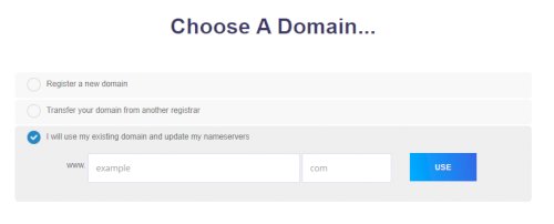Choose a Domain name