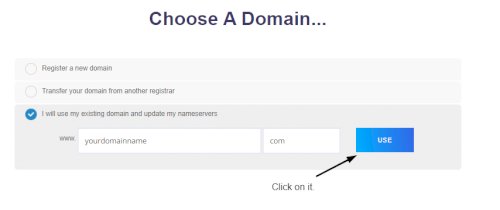 Enter your domain name